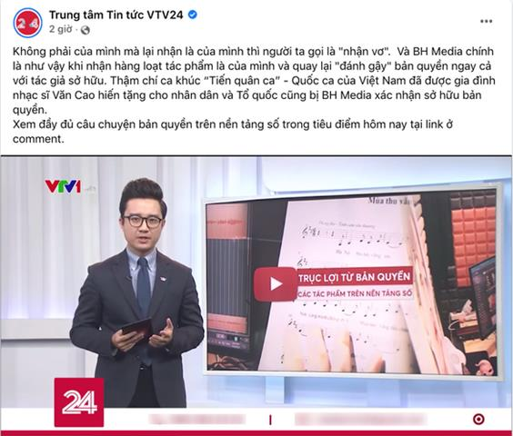 Bị tố nhận vơ bản quyền “Tiến quân ca”, BH Media lên tiếng