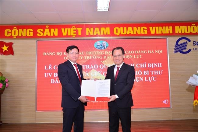 PGS.TS Đinh Văn Châu giữ chức Phó Bí thư Đảng ủy Trường Đại học Điện lực