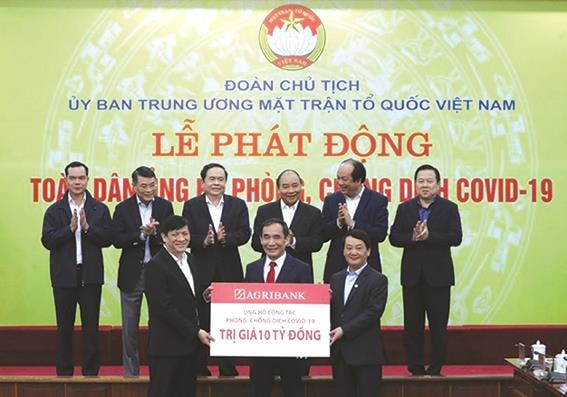 Agribank đoàn kết góp phần đẩy lùi đại dịch Covid-19