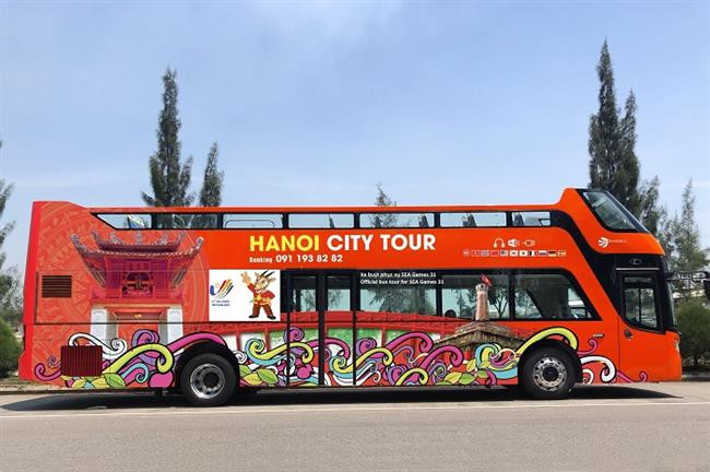 Miễn phí vé trải nghiệm dịch vụ xe buýt du lịch 2 tầng “Hanoi city tour” cho đại biểu tham dự SEA Games 31
