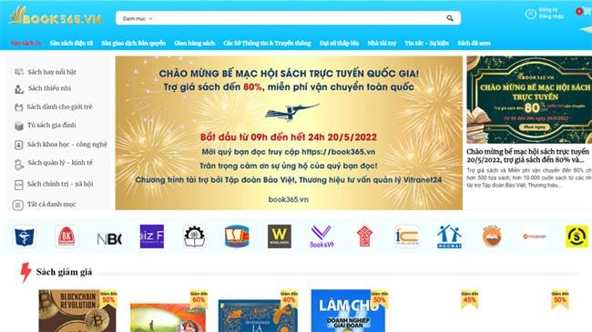 Hơn 10.000 cuốn sách được trợ giá đến 80% tại Hội sách trực tuyến quốc gia