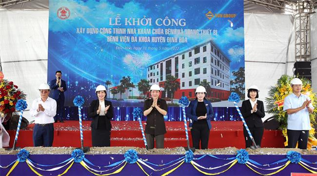 Thái Nguyên: Khởi công xây dựng Nhà khám chữa bệnh Bệnh viện Đa khoa huyện Định Hóa