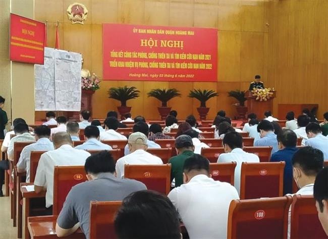 Quận Hoàng Mai: Tích cực triển khai phòng,  chống thiên tai, tìm kiếm cứu nạn