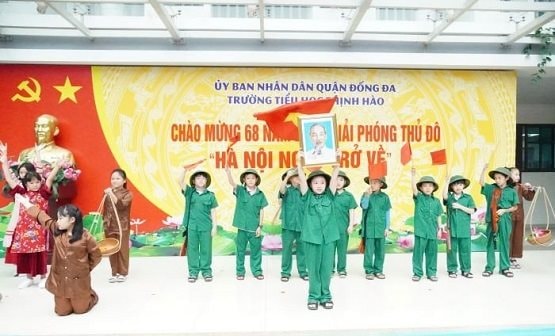 Trường Tiểu học Thịnh Hào kỷ niệm 68 năm Ngày giải phóng Thủ đô (10/10/1954 – 10/10-2022)