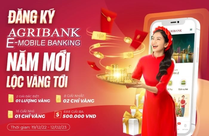 Bùng nổ ưu đãi Tết: Mở tài khoản - Rinh  “Lộc vàng” tại Agribank 