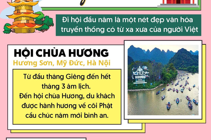 [Infographic] 5 lễ hội cầu may mắn đầu xuân nhất định phải đi