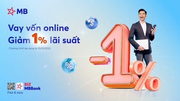 MB giảm lãi suất vay tới 1%/năm để hỗ trợ khách hàng doanh nghiệp