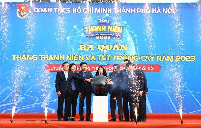 Thành đoàn Hà Nội phát động Tháng Thanh niên với chủ đề “Tuổi trẻ Thủ đô tiên phong chuyển đổi số”