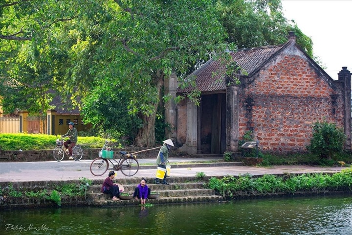 Bóng làng nơi đáy ao