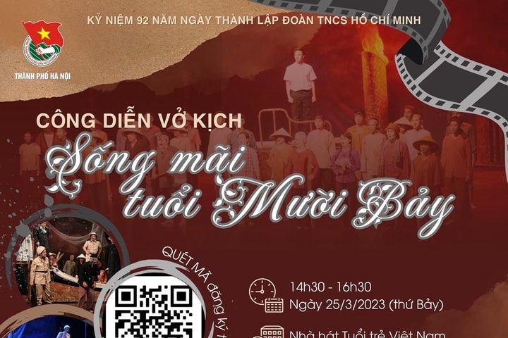 Vở kịch “Sống mãi tuổi mười bảy” được công chiếu miễn phí