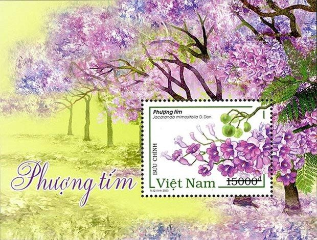 Phát hành bộ tem "Phượng tím" quảng bá sự đa dạng khí hậu, sinh học của Việt Nam
