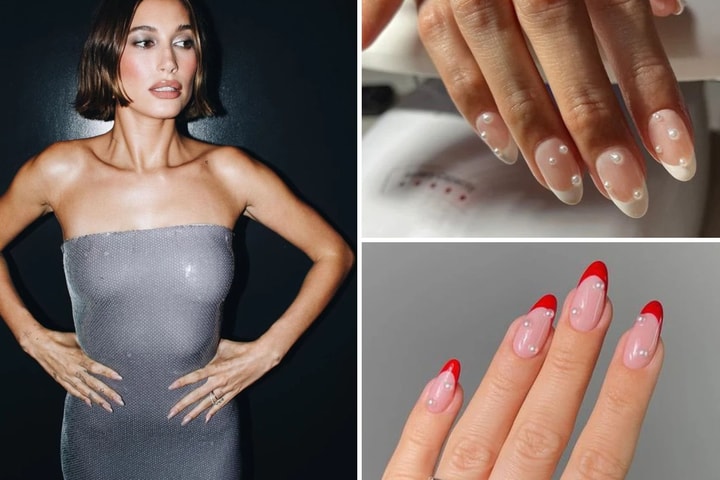 Hailey Bieber tiếp tục gây sốt với trend nail mới mùa hè