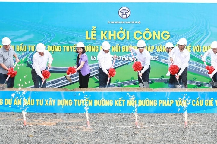 Khởi công tuyến đường nối cao tốc Pháp Vân – Cầu Giẽ với Vành đai 3