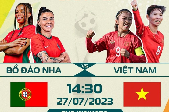 World Cup 2023: Nữ Việt Nam với nữ Bồ Đào Nha, 14h30 ngày hôm nay 27/7