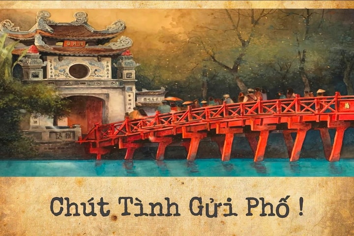 Thưởng lãm tranh màu nước về Hà Nội qua "Chút tình gửi phố"