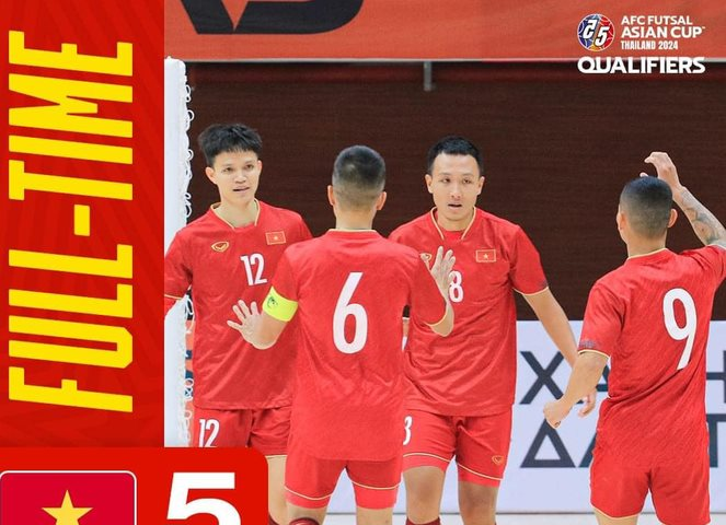 Futsal Việt Nam toàn thắng vòng loại châu Á