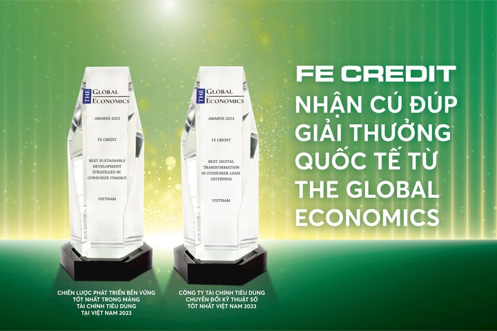 FE CREDIT nhận giải thưởng quốc tế về chuyển đổi số và chiến lược phát triển bền vững