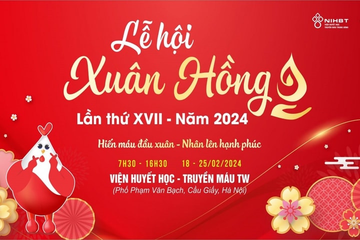 Lễ hội hiến máu 2024 sẽ khởi động từ mùng 9 Tết