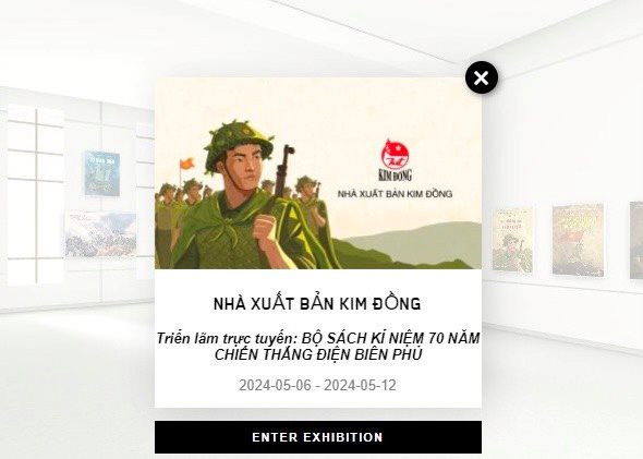 Triển lãm trực tuyến giới thiệu bộ sách kỉ niệm 70 năm chiến thắng Điện Biên Phủ
