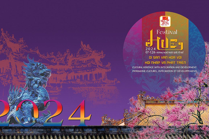 Poster Tuần lễ Festival Nghệ thuật Quốc tế Huế: Thể hiện sự phong phú và độc đáo của văn hóa