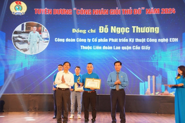 Tuyên dương 100 “Công nhân giỏi Thủ đô năm 2024"