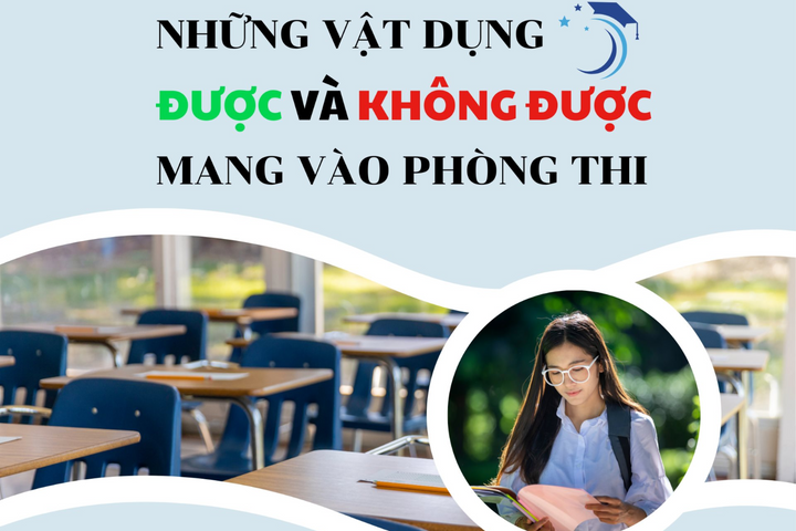 [Infographic]Những vật dụng được và không được mang vào phòng thi lớp 10 ở Hà Nội