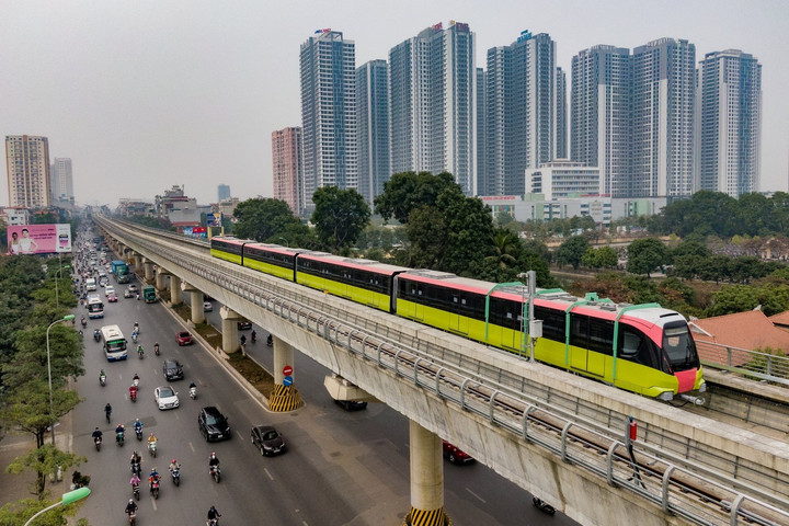 Đoạn trên cao metro Nhổn - ga Hà Nội dự kiến vận hành cuối tháng 7/2024