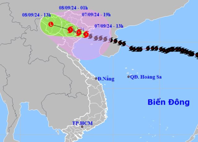 Gió giật cấp 17 khi bão số 3 đổ bộ vào đất liền Quảng Ninh- Hải Phòng, Hà Nội gió rít liên tục