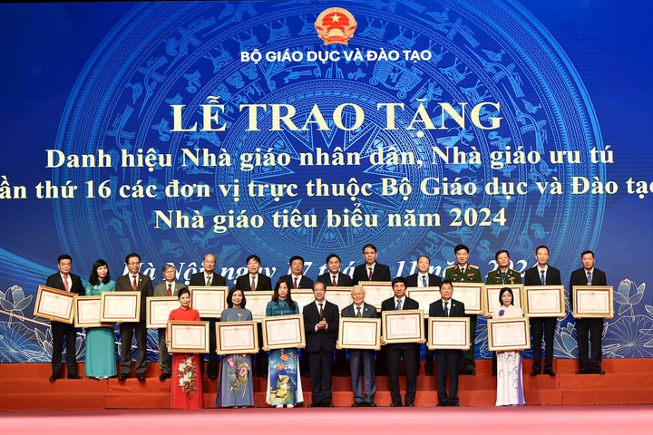 Vinh danh Nhà giáo nhân dân, Nhà giáo ưu tú, cán bộ quản lý tiêu biểu năm 2024