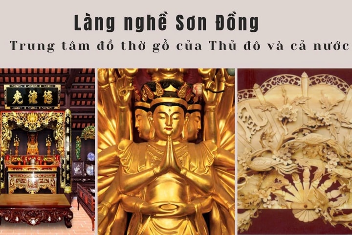 [Video] Làng nghề Sơn Đồng: Trung tâm đồ thờ gỗ của Thủ đô và cả nước