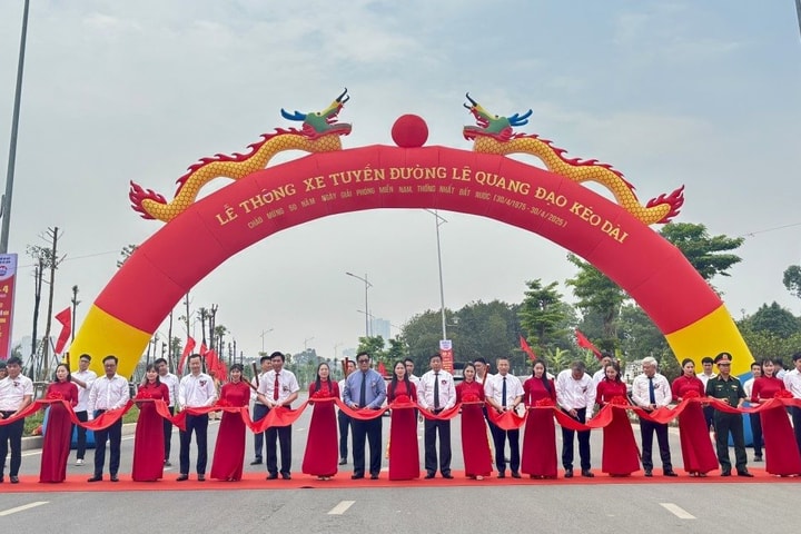 Hà Nội: Chính thức thông xe tuyến đường Lê Quang Đạo kéo dài