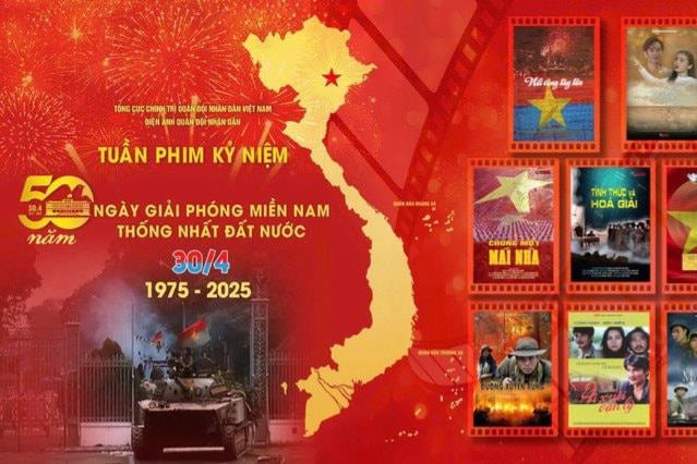Tuần phim kỷ niệm 50 năm ngày thống nhất đất nước chiếu miễn phí phục vụ Nhân dân