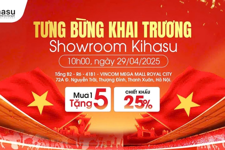 Kihasu khai trương showroom mới tại Royal City Hà Nội