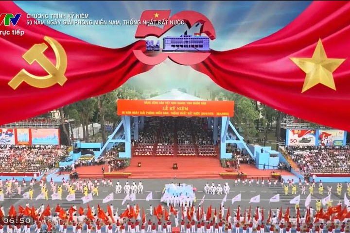 Lễ kỷ niệm 50 năm Giải phóng miền Nam, thống nhất đất nước: Bản hùng ca bất khuất về lòng yêu nước