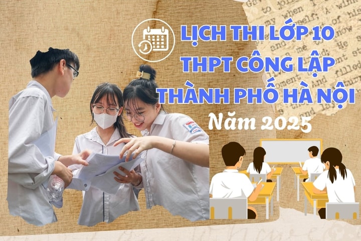 [Infographic] Lịch thi lớp 10 THPT Thành phố Hà Nội năm 2025
