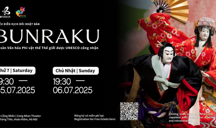 Khán giả Hà Nội chuẩn bị được thưởng thức kịch rối truyền thống Bunraku Nhật Bản