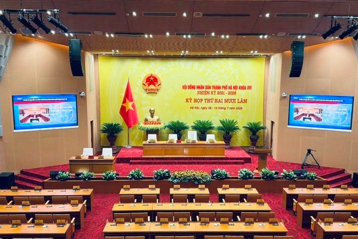 Sáng 8/7, Khai mạc Kỳ họp thứ 25, HĐND TP Hà Nội khóa XVI, nhiệm kỳ 2021-2026