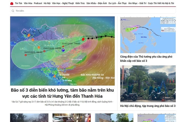Báo chí phải đưa tin kịp thời dự báo, cảnh báo, diễn biến bão số 3 để người dân chủ động phòng, chống bão