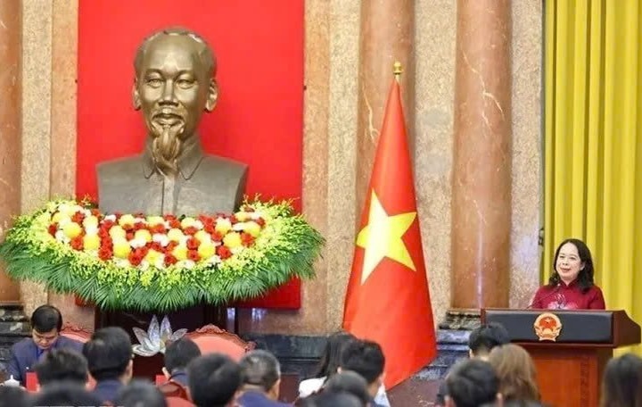 Phó Chủ tịch nước gặp mặt đại biểu dự Diễn đàn Trí thức trẻ Việt Nam toàn cầu lần thứ VI