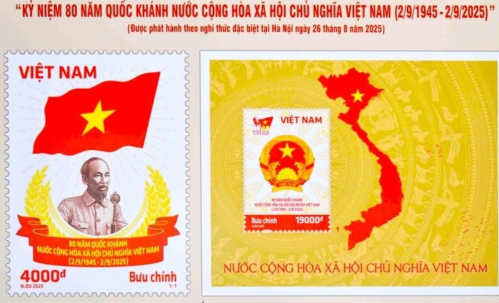 Phát hành bộ tem đặc biệt kỷ niệm 80 năm Quốc khánh 2/9
