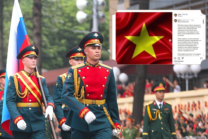 Khối trưởng đội diễu binh Liên bang Nga : “Không thể nào quên những ngày ở Việt Nam”