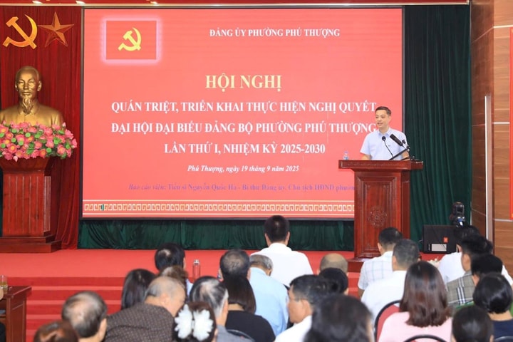 Phường Phú Thượng: Quán triệt Nghị quyết Đại hội Đảng bộ phường lần thứ I, nhiệm kỳ 2025-2030