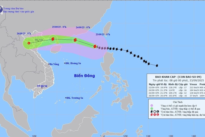 Hà Nội khẩn trương tập trung ứng phó với siêu bão Ragasa