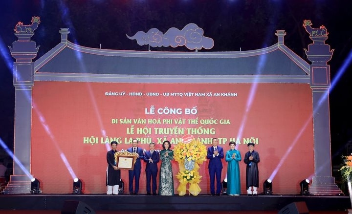 Lễ hội truyền thống Hội làng La Phù được ghi danh Di sản văn hóa phi vật thể quốc gia