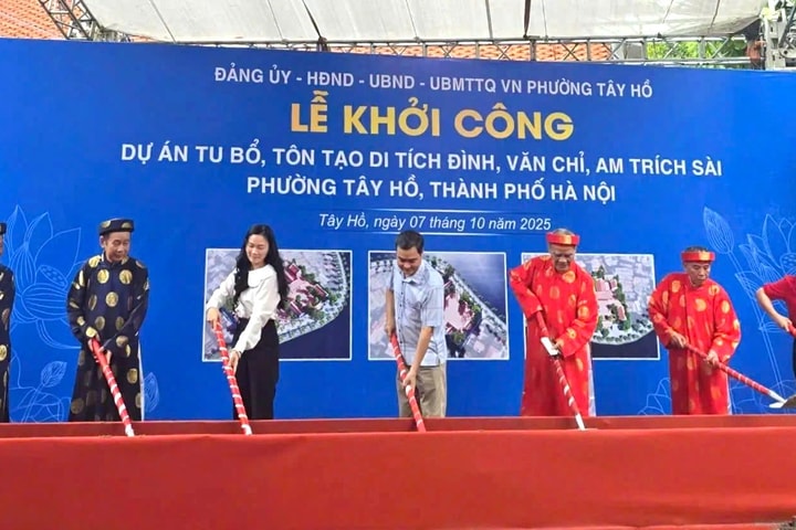 Khởi công dự án Tu bổ, tôn tạo di tích Đình, Văn Chỉ, Am Trích Sài (Tây Hồ)