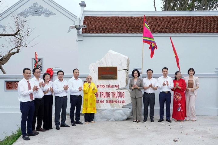 Đền Trung Thượng là công trình chào mừng Đại hội đại biểu Đảng bộ thành phố Hà Nội thứ XVIII