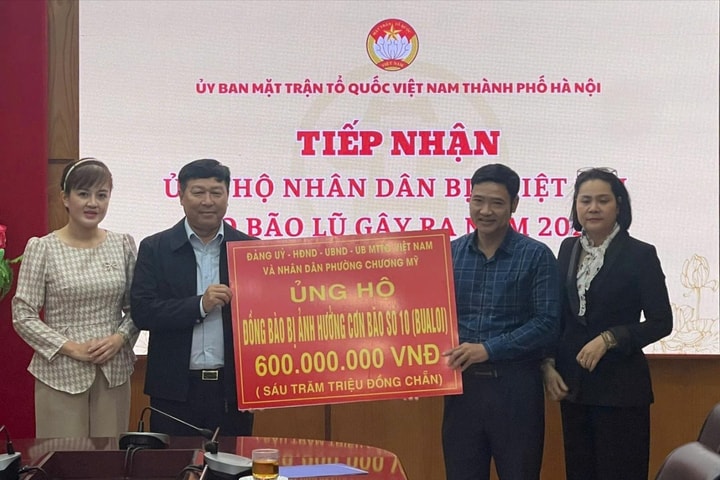 Hà Nội tiếp nhận gần 29 tỷ đồng ủng hộ nhân dân bị ảnh hưởng bão lũ