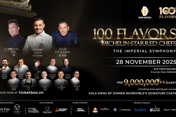 Lần đầu tiên 13 đầu bếp Michelin mang tinh hoa ẩm thực quốc tế đến Việt Nam