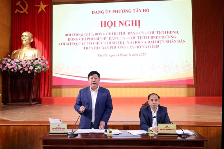 Tây Hồ: Đối thoại trực tiếp giữa lãnh đạo cấp ủy, chính quyền với Nhân dân