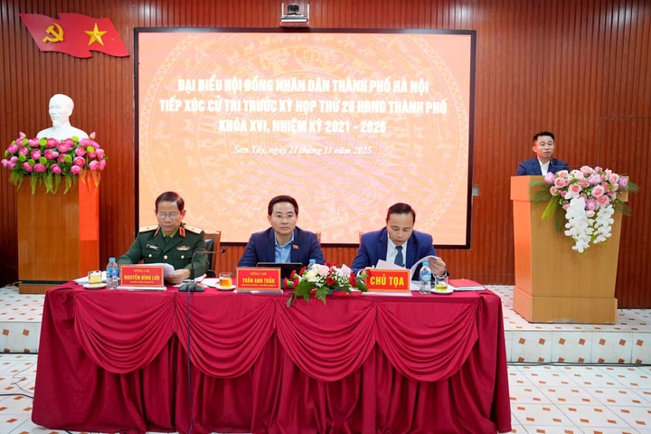 Tổ đại biểu HĐND Thành phố Hà Nội, đơn vị bầu cử số 29 tiếp xúc cử tri trước Kỳ họp thường lệ cuối năm 2025